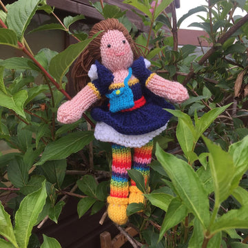 Rainbow star doll