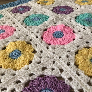Pastel Posies Baby Blanket