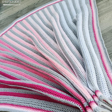 Ombre Stripes Baby Blanket