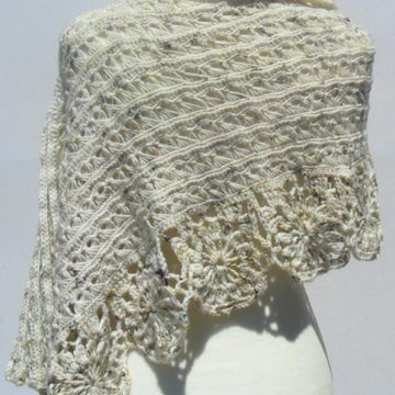 Blossom Broomstick Lace Poncho
