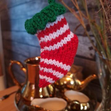 Elf Stocking Knitting Pattern