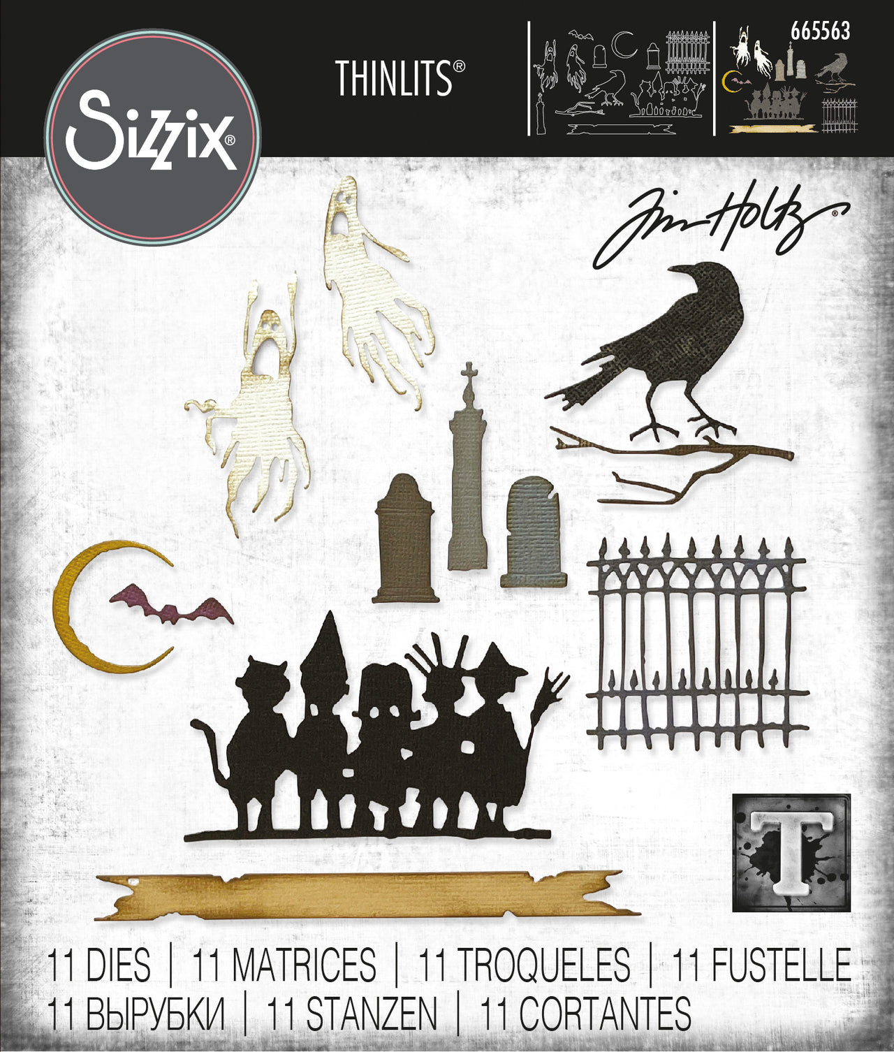 Sizzix Thinlits Die Set 11PK - Vault Series: Halloween 2021