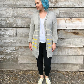 Striped Down Cardi
