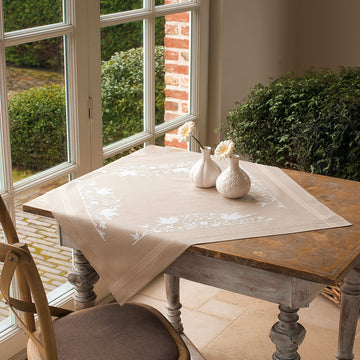 Vervaco Tablecloth Kit White Birds Cross Stitch Kit