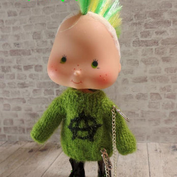 Anarchy boiled wool sweater for dolls