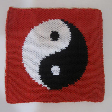 Yin-Yang Red Placemat