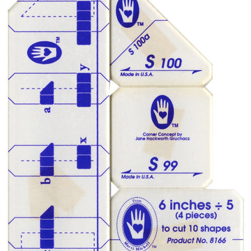 Marti Michell Set S Five Patch 6 inch Quilting Template