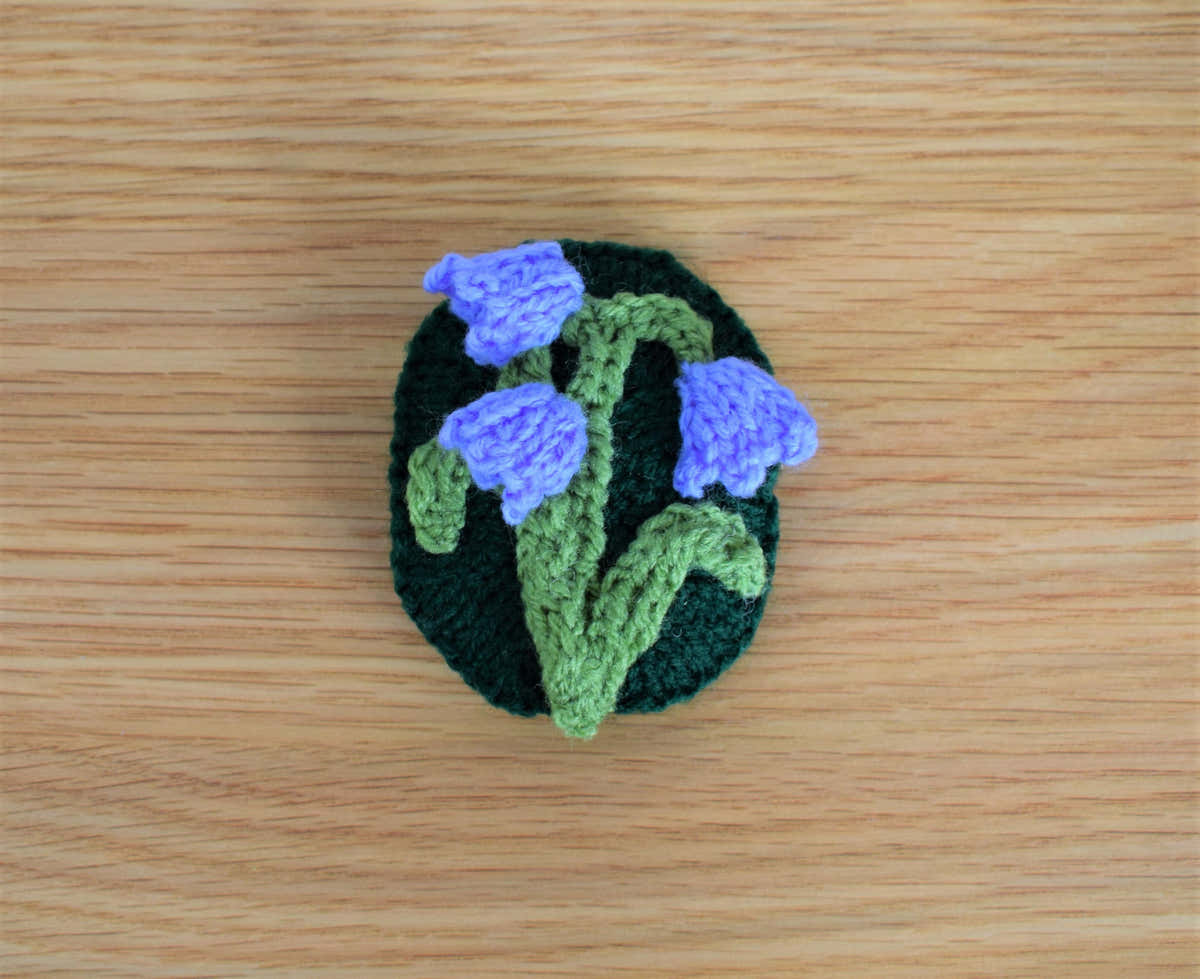 Free Bluebell Brooch Knitting Pattern Snoo's Knits