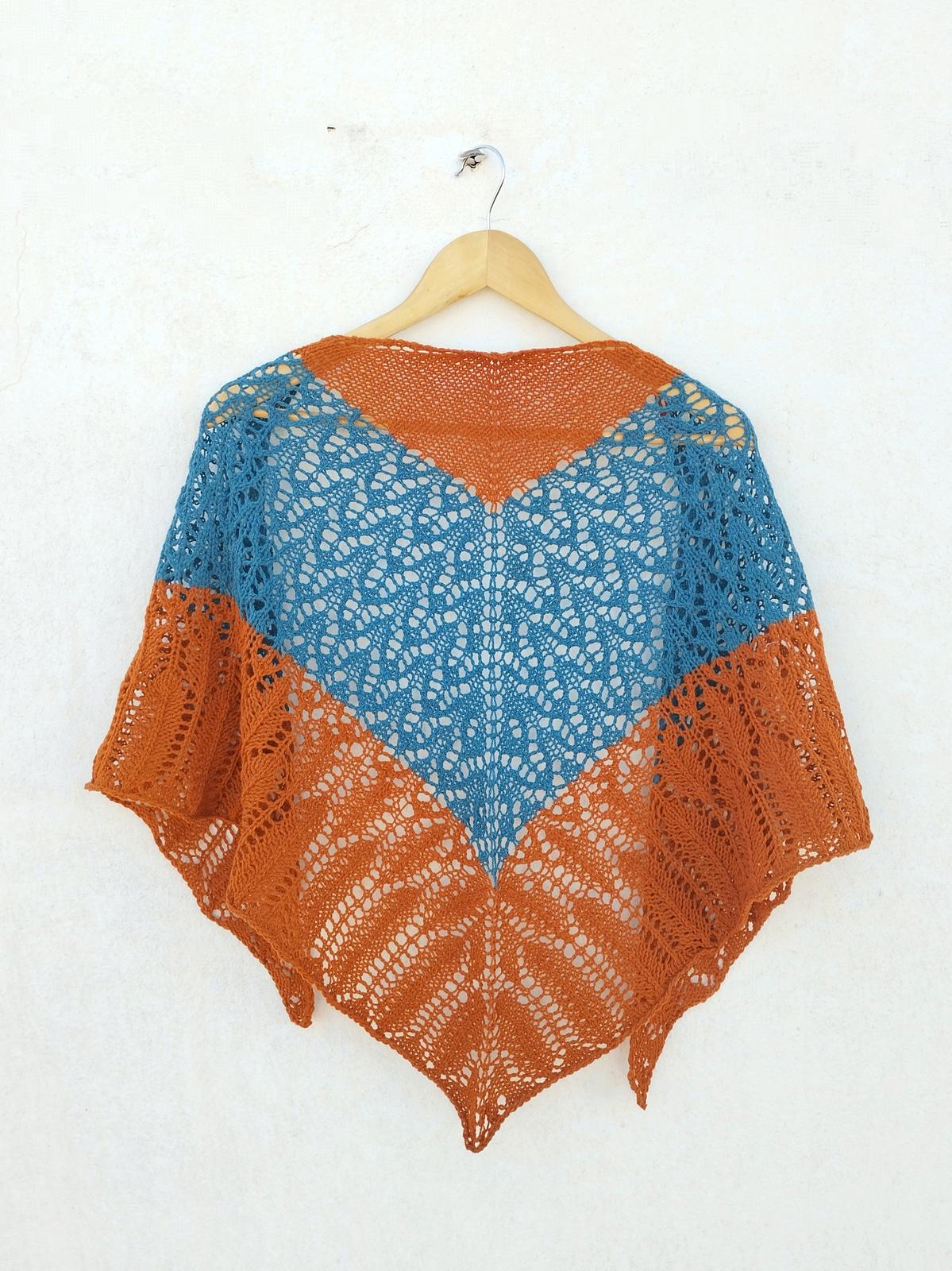 Flying Teal Shawl