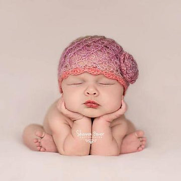 #45 Tiny flowers beanie