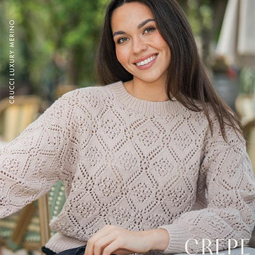 2410 Crepe Eyelet Sweater