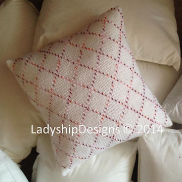 Beaded Diamonds Pillow Cover