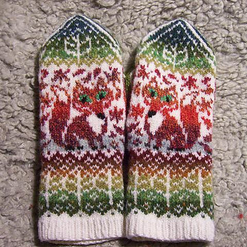 Fox Season Mittens