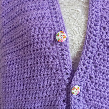 Crochet Sweet Lilac Cardigan Pattern