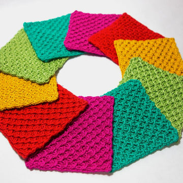 Rainbow coasters