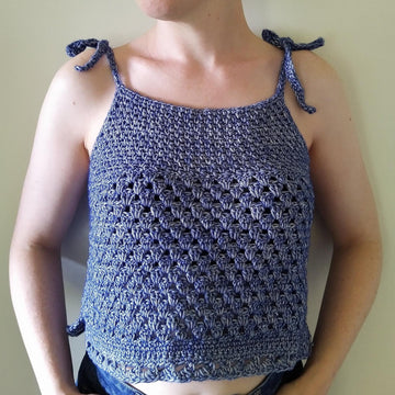 Granny Stitch Crochet Tank Top Pattern Easy Summer Singlet PDF Beginner Women’s Crochet Shirt DIY Crochet Top for Hot Weather or Festivals