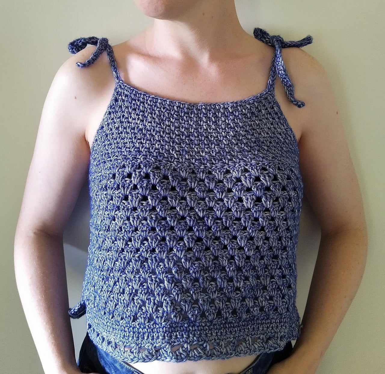 Granny Stitch Crochet Tank Top Pattern Easy Summer Singlet PDF Beginner Women’s Crochet Shirt DIY Crochet Top for Hot Weather or Festivals