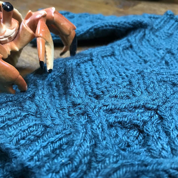 Cabled Sweater for Baby Yoda