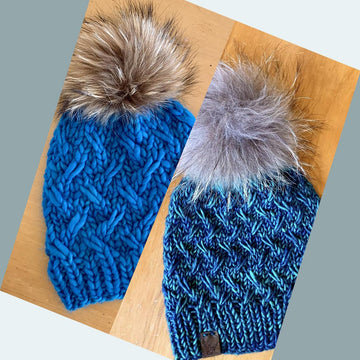 Dancing Flakes Beanie - Falling Snow Hat