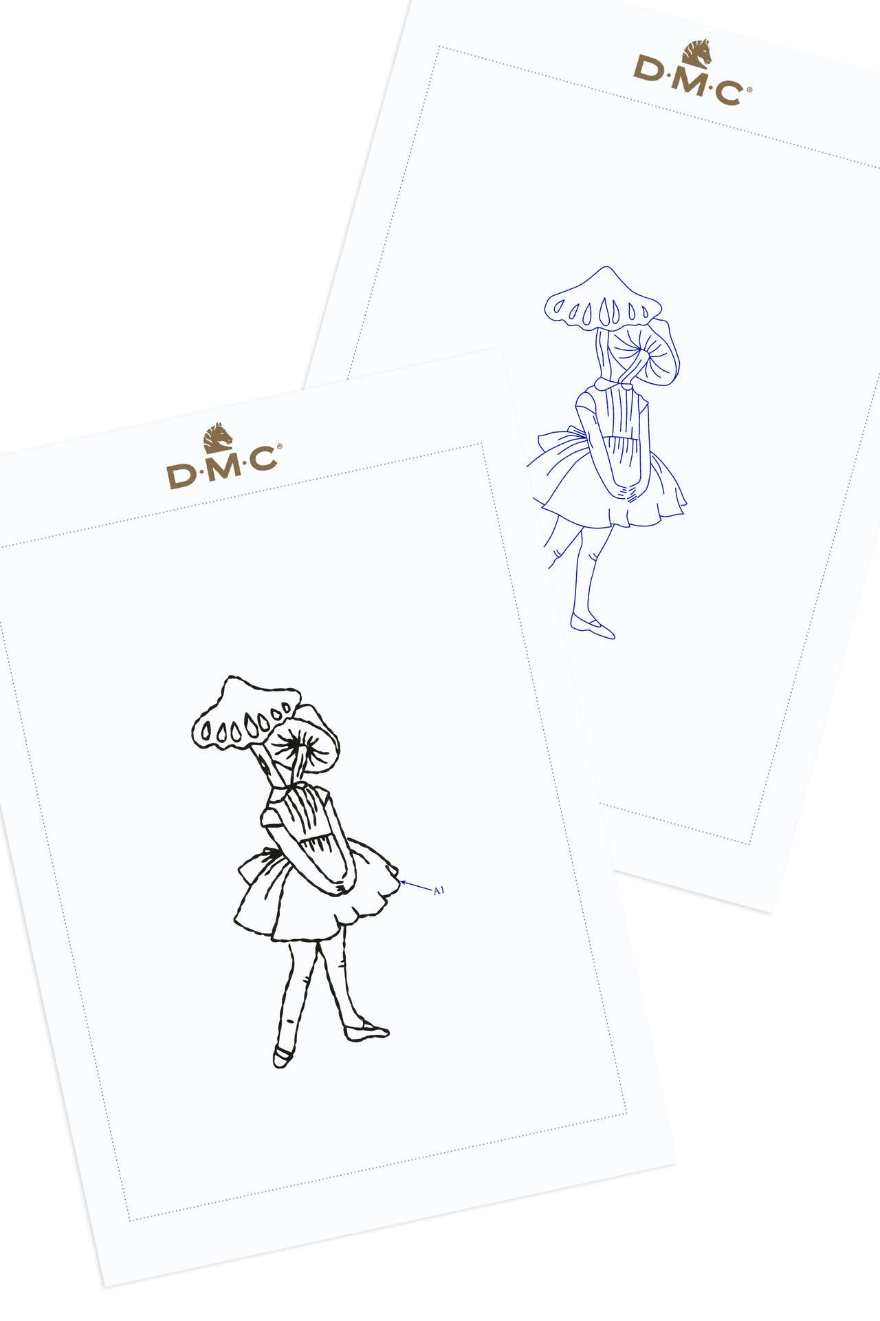 Mushroom Girl in DMC - PAT0675 - Downloadable PDF