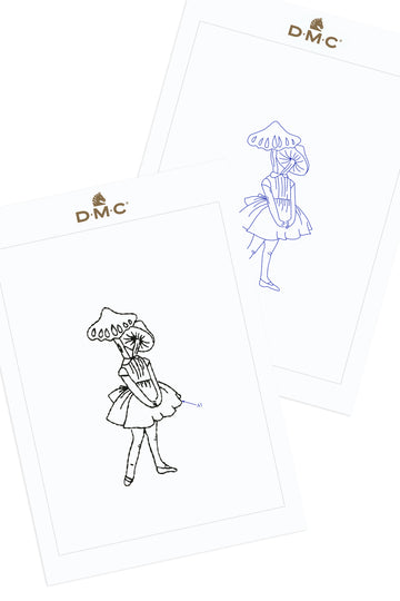 Mushroom Girl in DMC - PAT0675 - Downloadable PDF