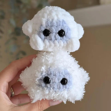 Crochet Snowball Buddies PDF Pattern 3in1 Bundle Snowman, Yeti, Snowball Christmas