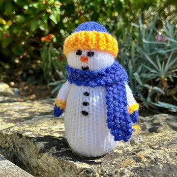 Percy the Snowman Doll Knitting Pattern - Toy Knitting Pattern