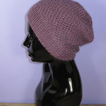 Double Moss (Seed) Stitch Slouch Hat