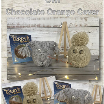 Owls x 2 Designs Chocolate Orange Cover Knitting Patterns