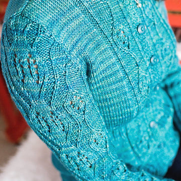 Sonder Lace & Cable Cardigan in SweetGeorgia Superwash DK - Downloadable PDF