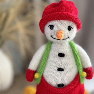 Snowman knitting pattern