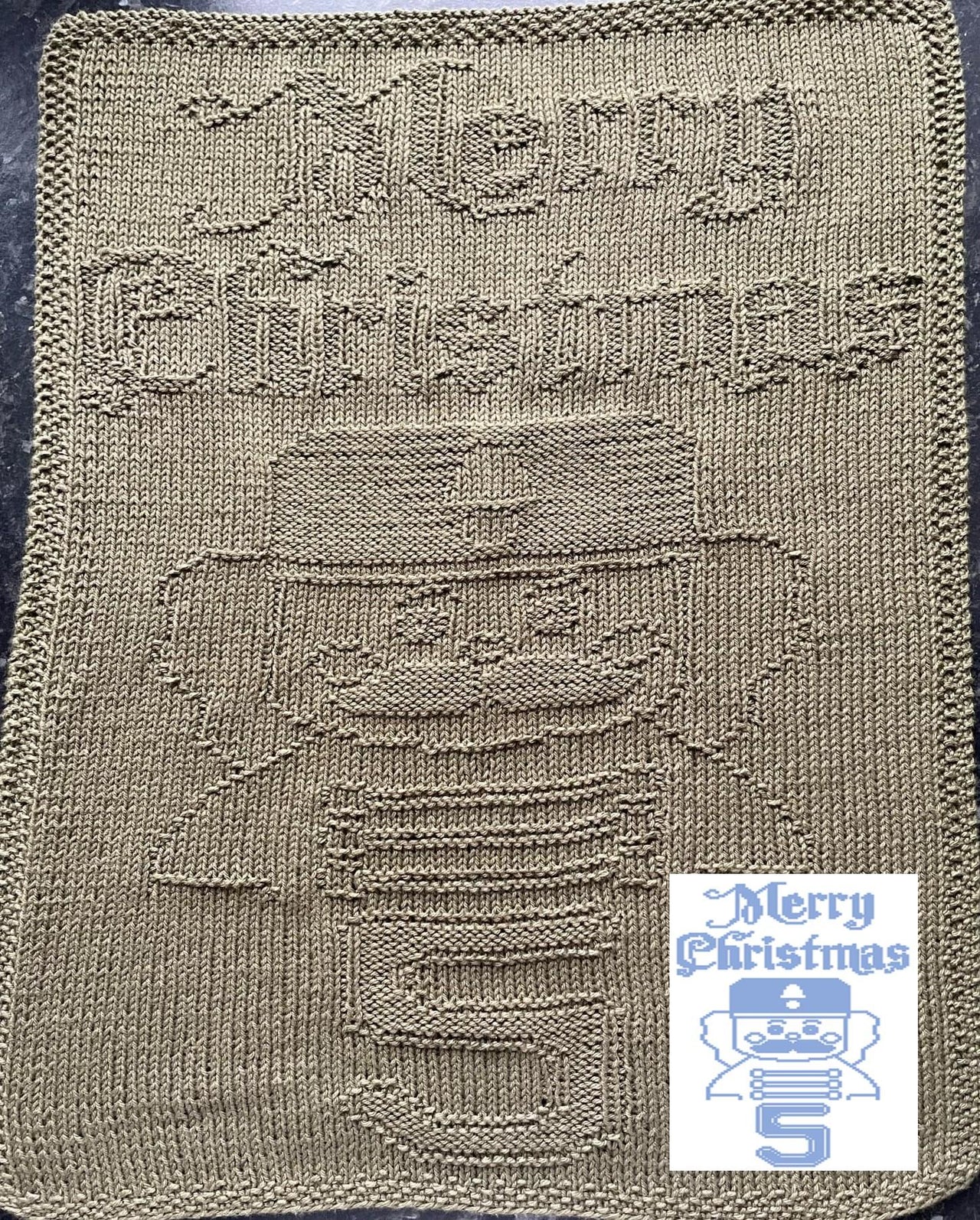 Nr. 449 5. Nutcracker Merry Christmas guest towel