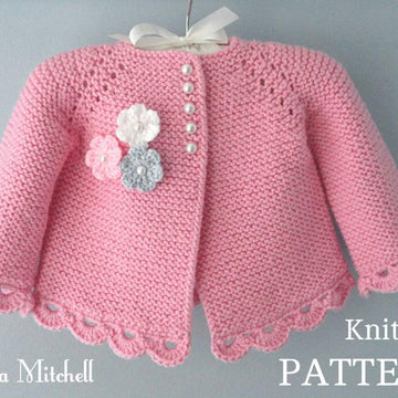 Knitting PATTERN Baby Jacket Baby Cardigan Anna