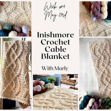 Inishmore Crochet Cable Blanket