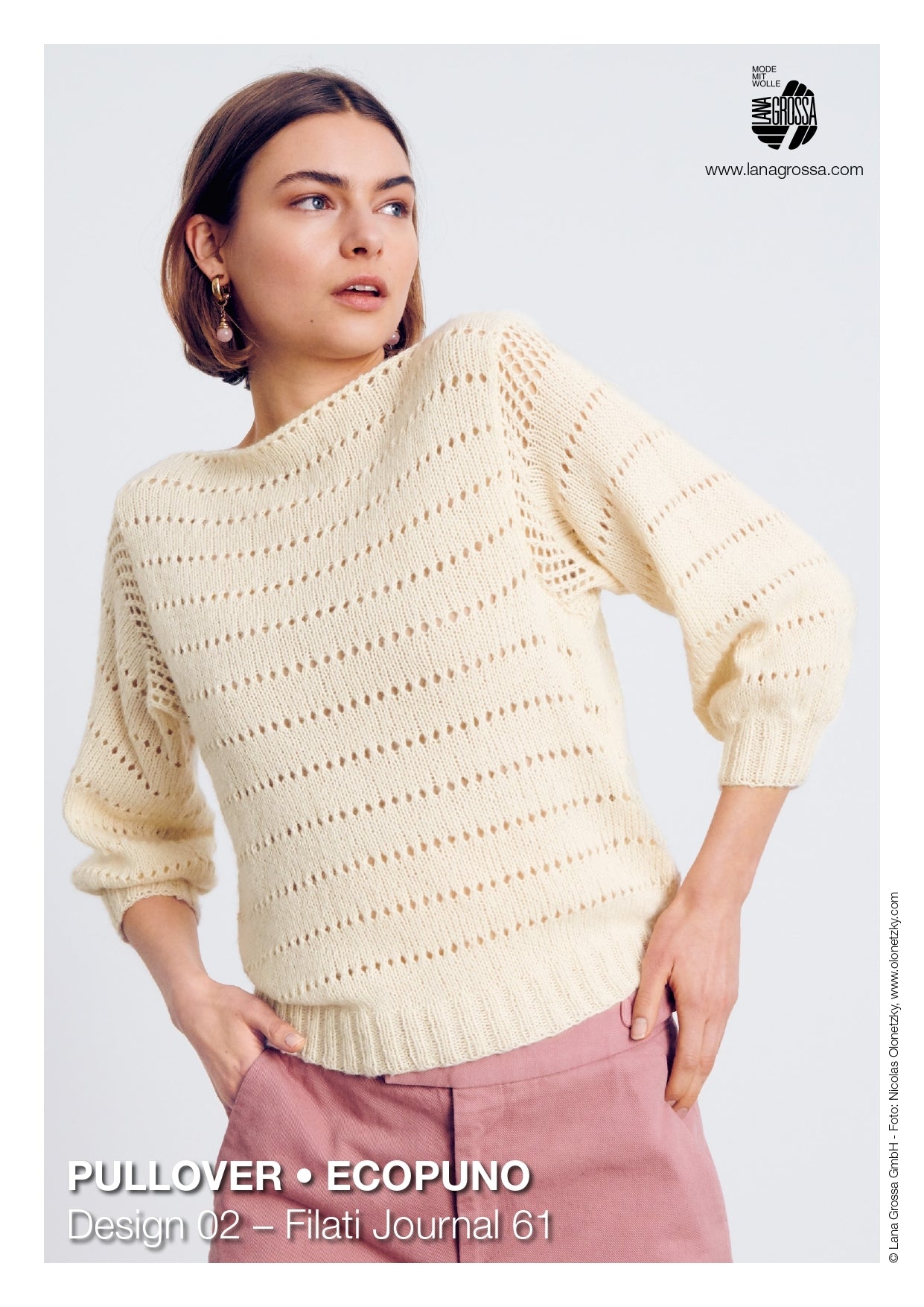 Pullover in Lana Grossa Ecopuno Design 02 – Filati Journal 61 - Downloadable PDF