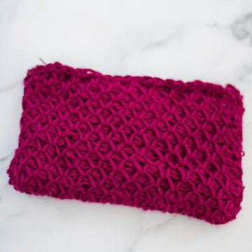 Tunisian Smock Pouch