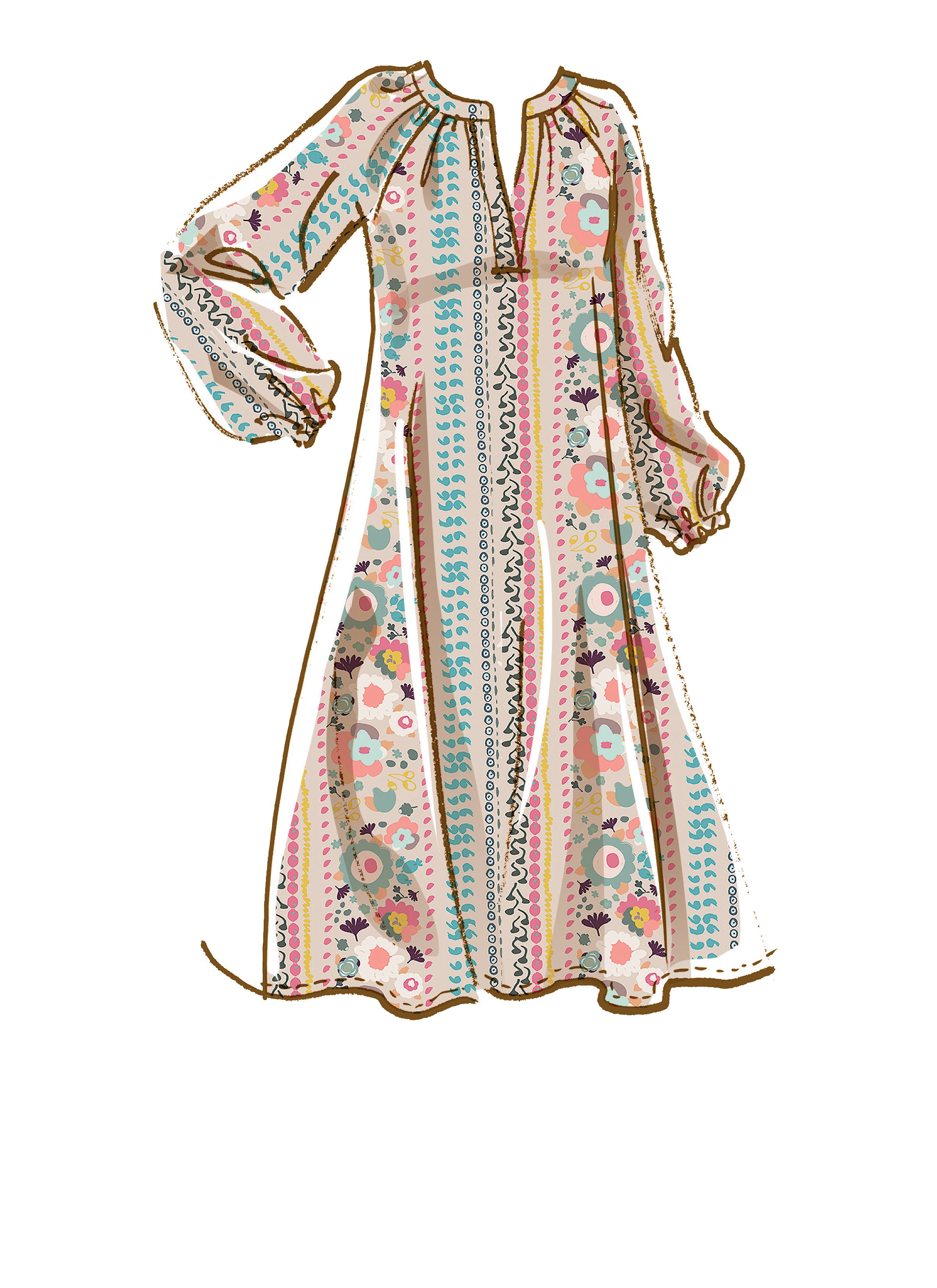 McCall's Misses' Dresses, Belt, Hat & Mask M8212 - Sewing Pattern