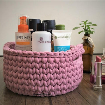 Recycled (t-shirt) yarn basket-100