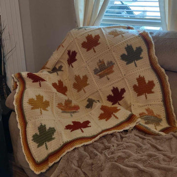 Canadian Maple Leaf Fall Throw