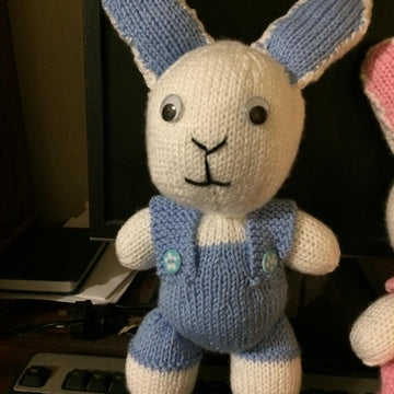 Cuddly Bunny with Non Detachable Outfit