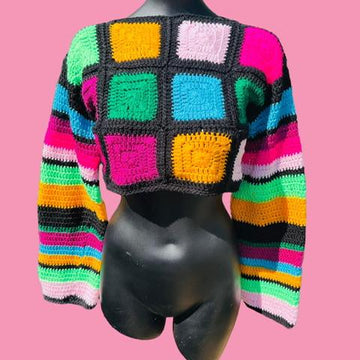 Cropped Crochet Jumper