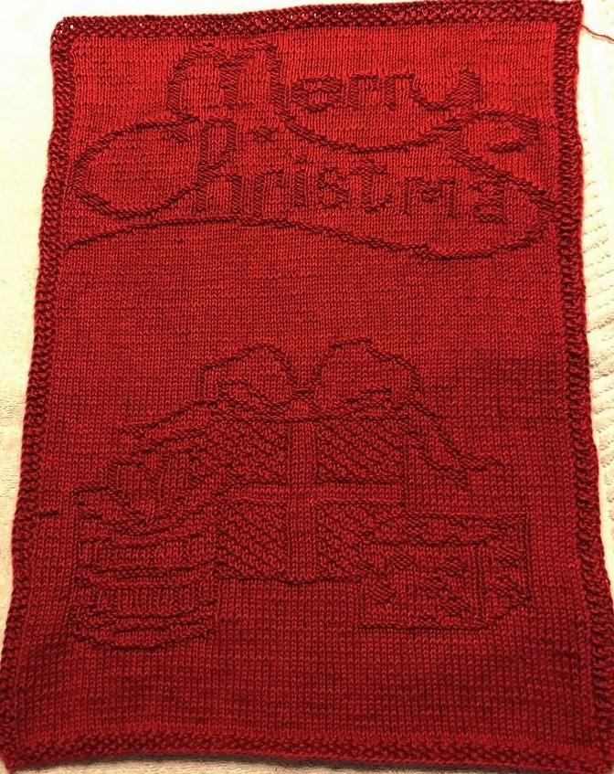 Nr. 369 15. Gifts Merry Christmas guest towel