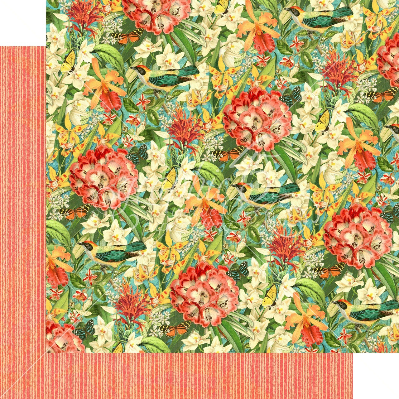 Graphic 45 Lost In Paradise Double-Sided Cardstock 12"X12" - Lush Labyrinth