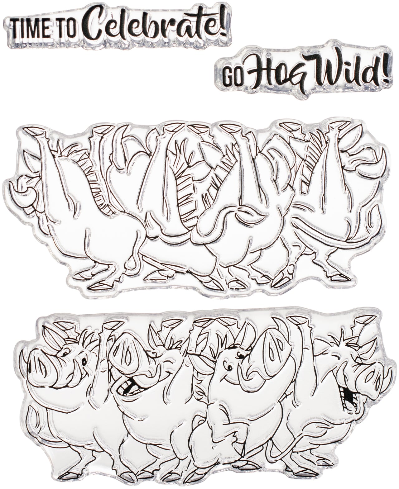Art Impressions Flip Card Clear Stamp - Warthog