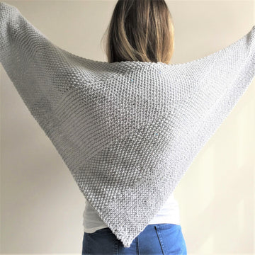 “Sea Silver” Scarf Shawl - toddler to adult