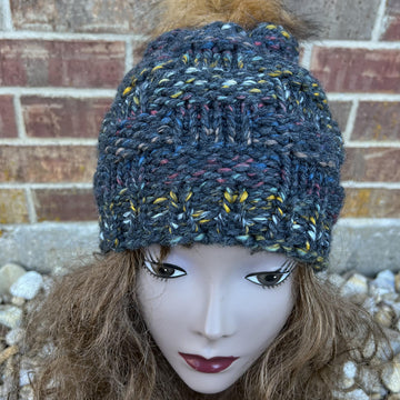 Basketweave Hat -- a loom knit pattern