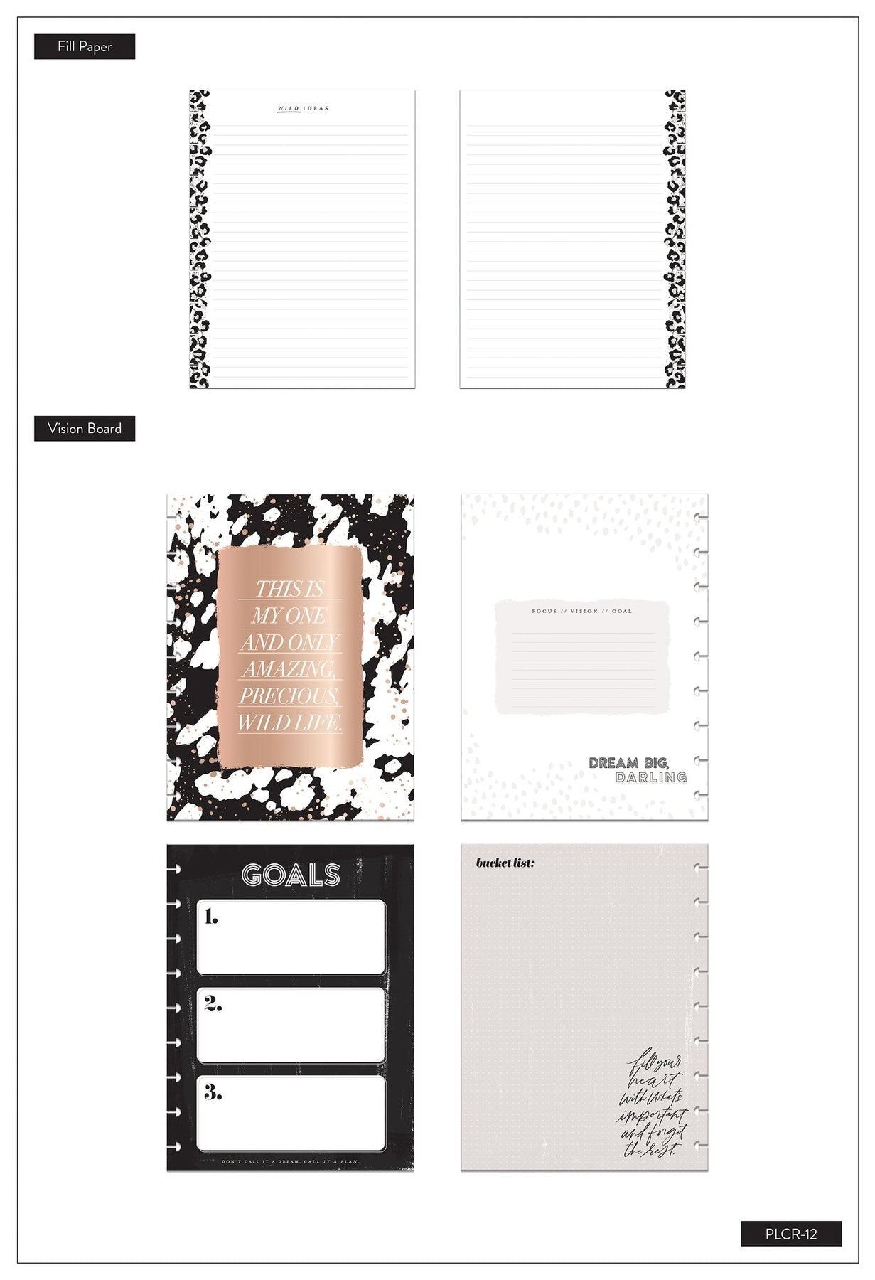 The Happy Planner Classic Planner Companion Accessories - Wild Styled
