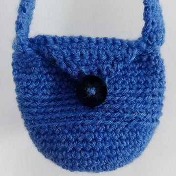 Vertical Lines Crochet Purse V2