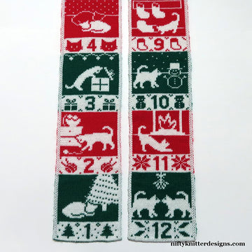 12 Cats of Christmas Scarf