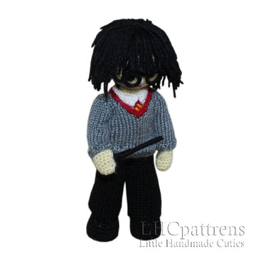 Harry Potter PDF Pattern, Crochet Boy Pattern, Crochet Pattern, Crochet Doll Pattern, Crochet Wizard, Crochet and Knitting Doll Pattern